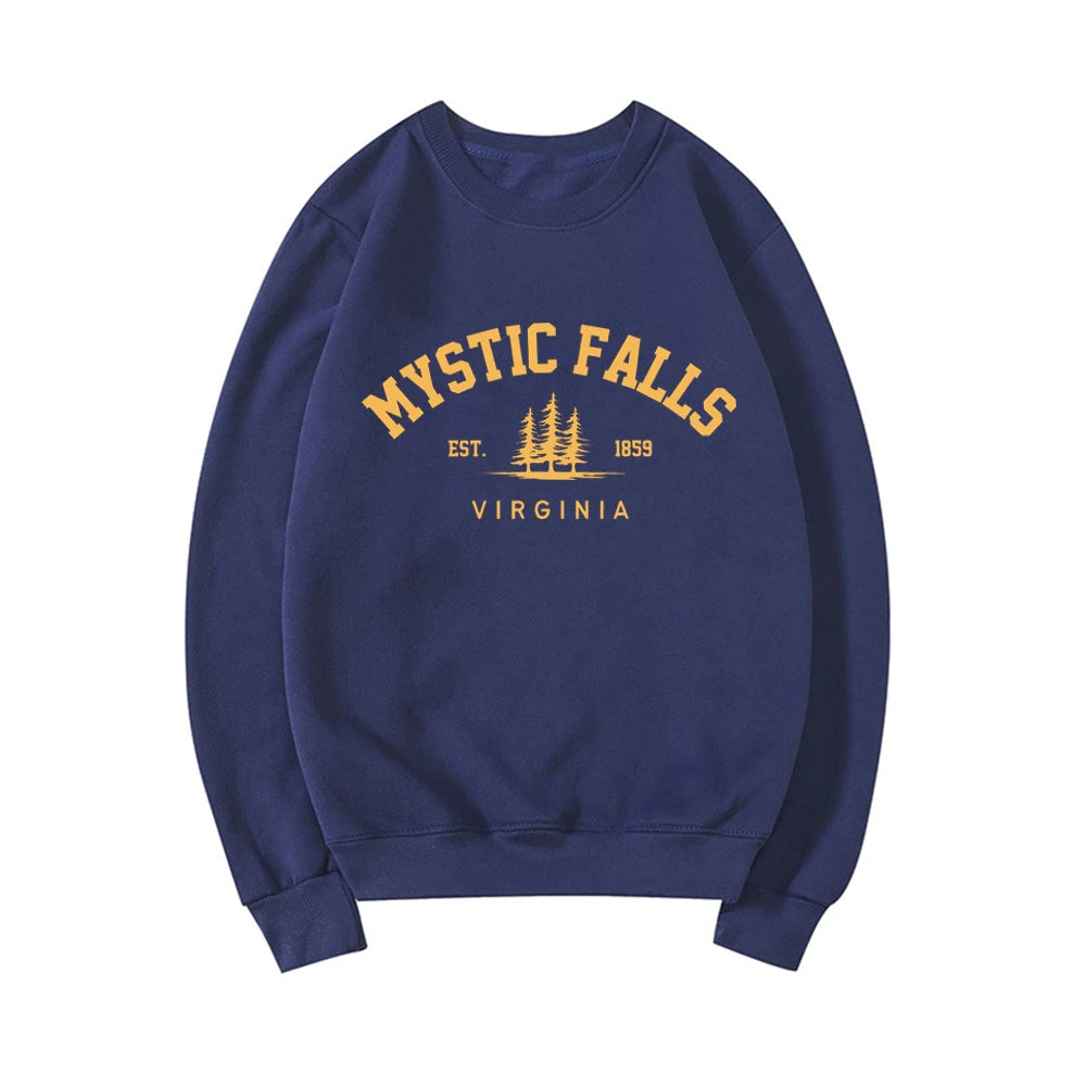 Unisex Long Sleeve Crewneck Pullovers Hoodies Casual Sweater