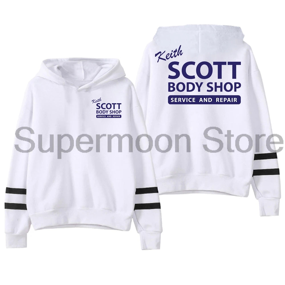 Pocketless Parallel Bars Sleeve Streetwear Men Women Hooded Sweatshirts