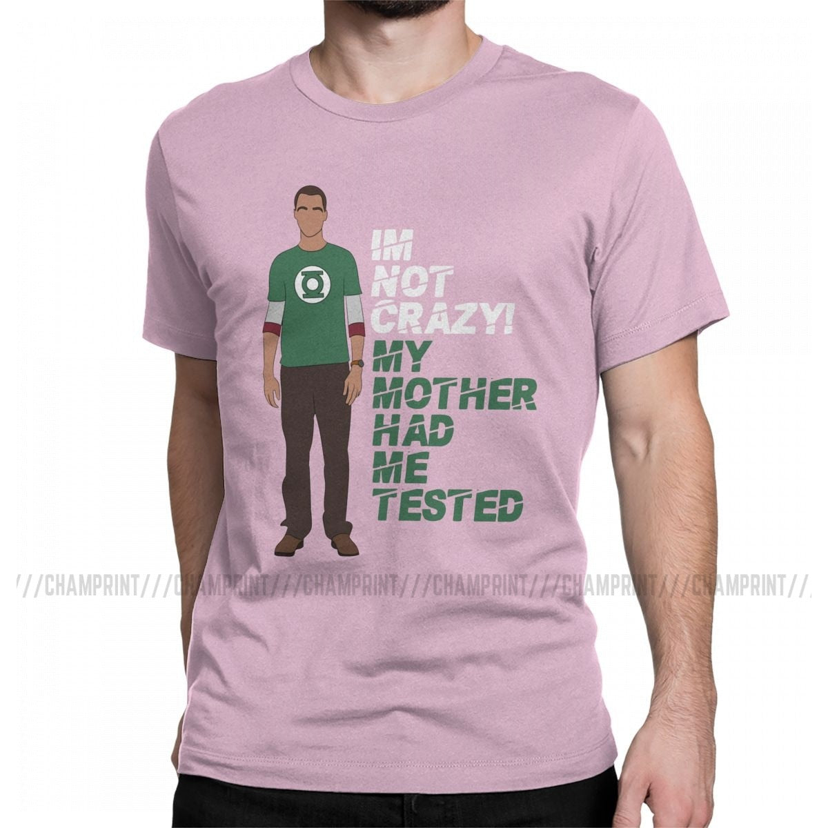 Im Not Crazy T Shirt Men's Pure Cotton