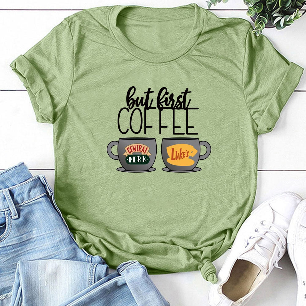 Coffee Printing Tshirt