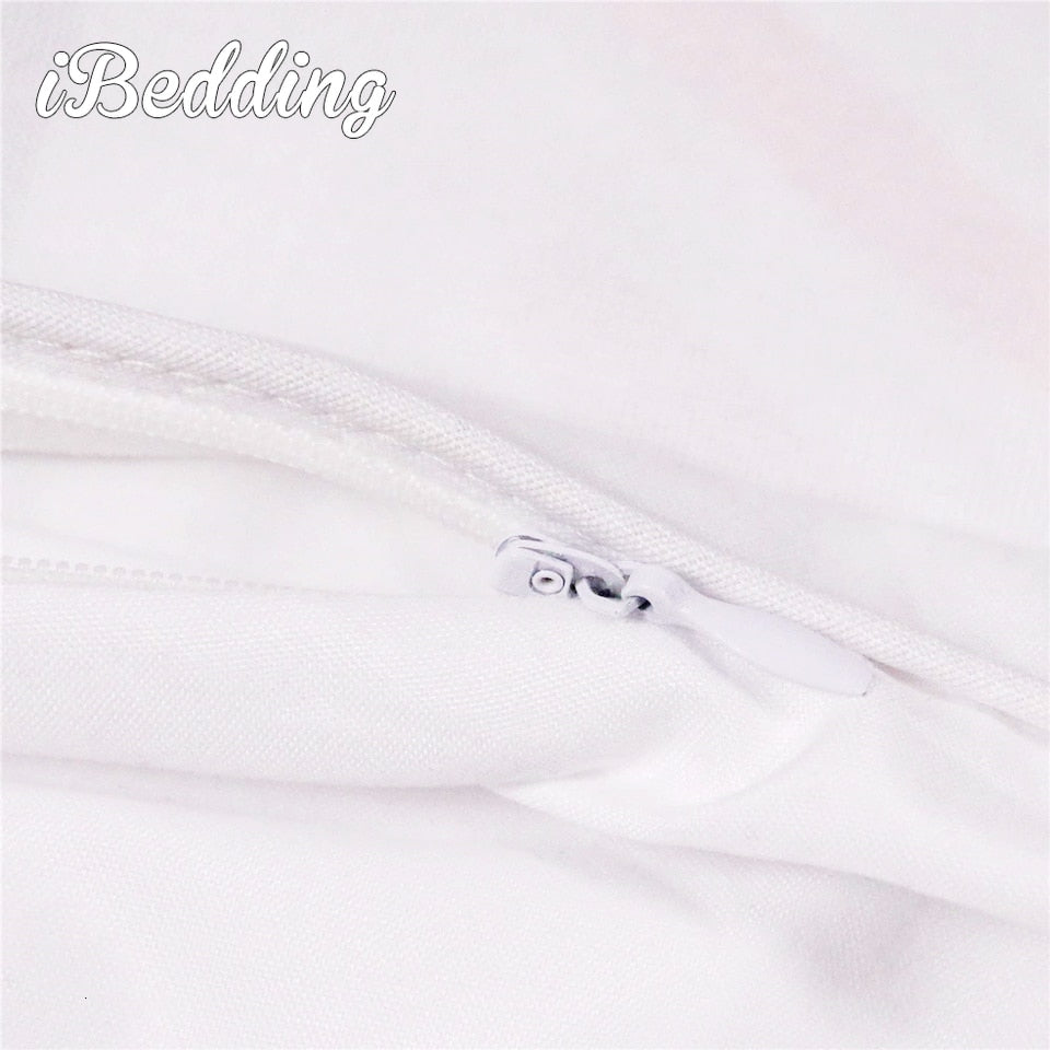 Blue french horn Throw Pillowcase