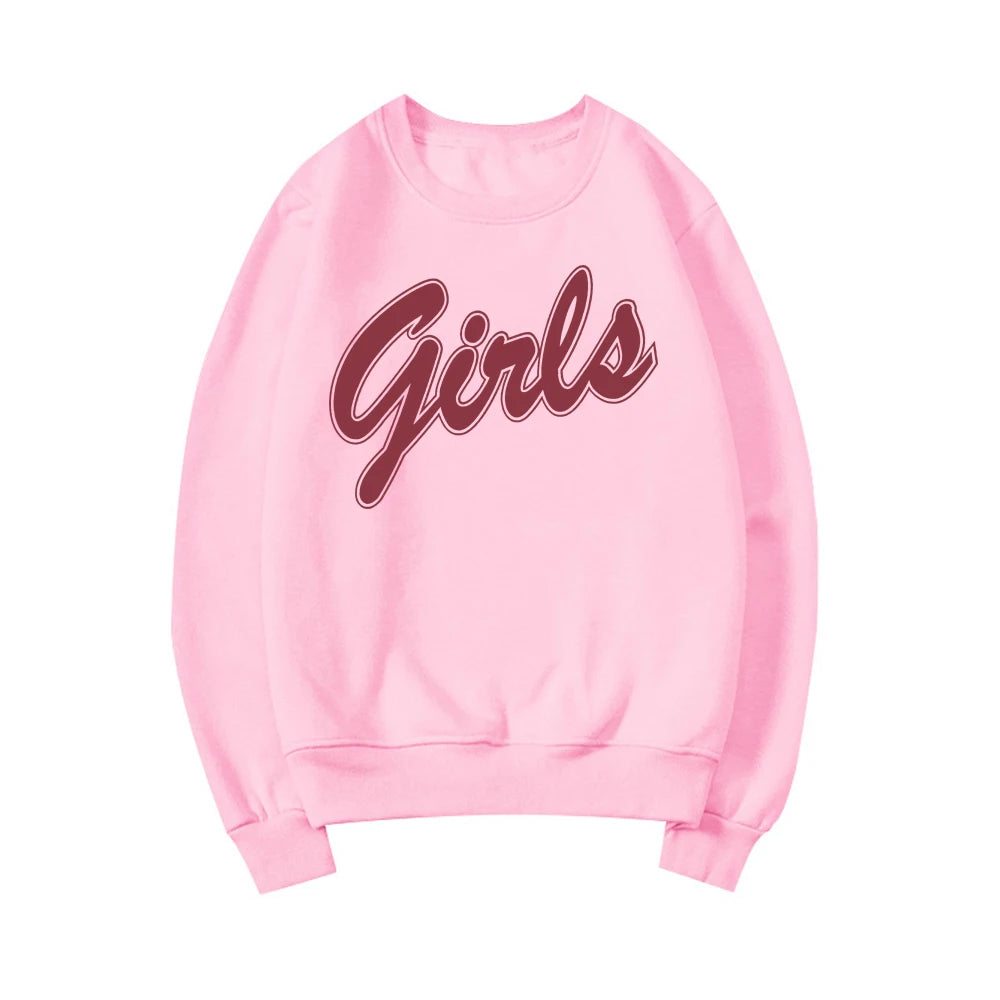 Girls Crewneck  Streetwear Casual Top