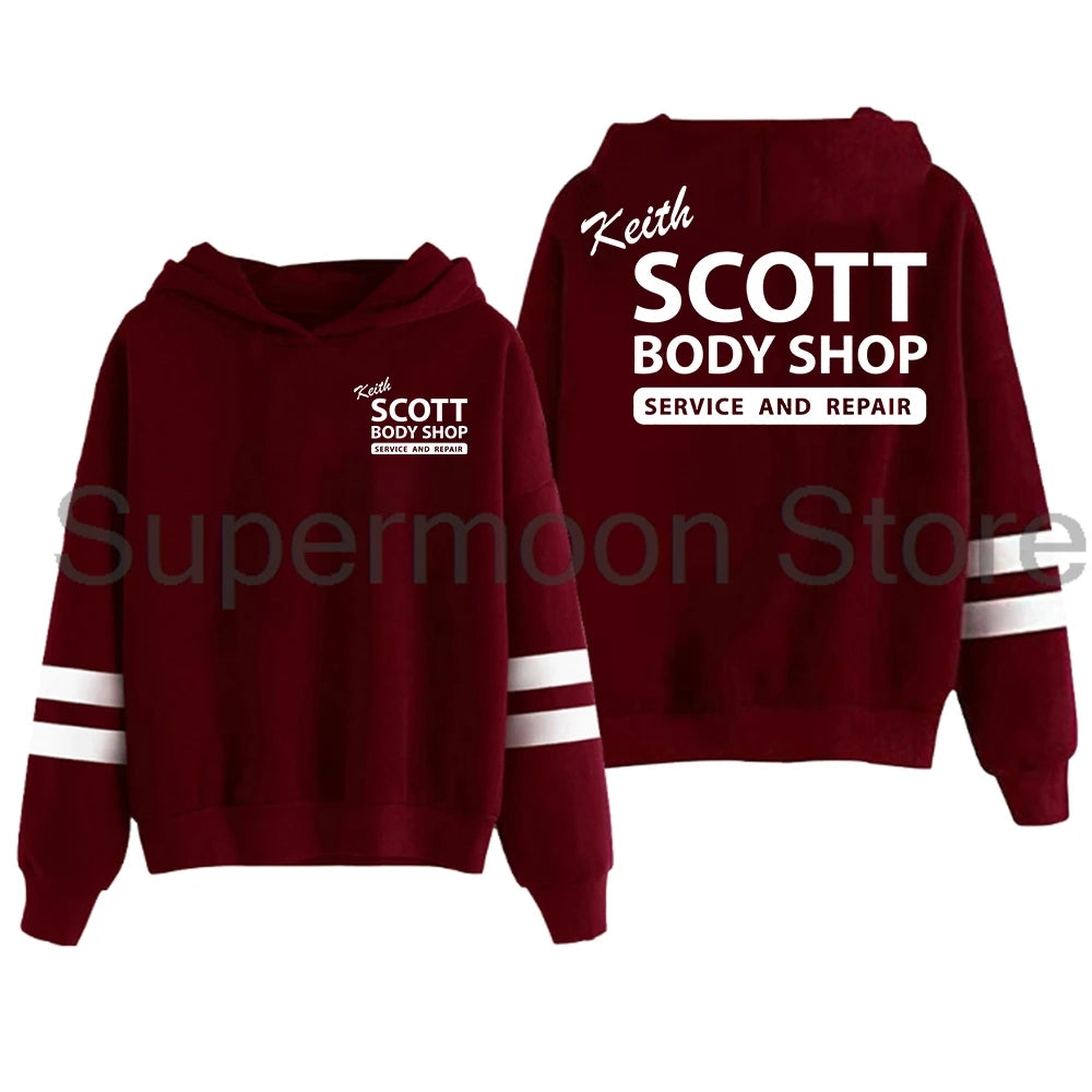 Pocketless Parallel Bars Sleeve Streetwear Men Women Hooded Sweatshirts