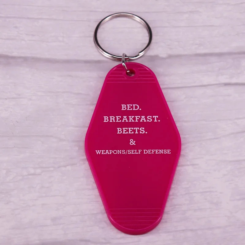 Bed Breakfast Schrute Farms Beet HOTEL KeyChain