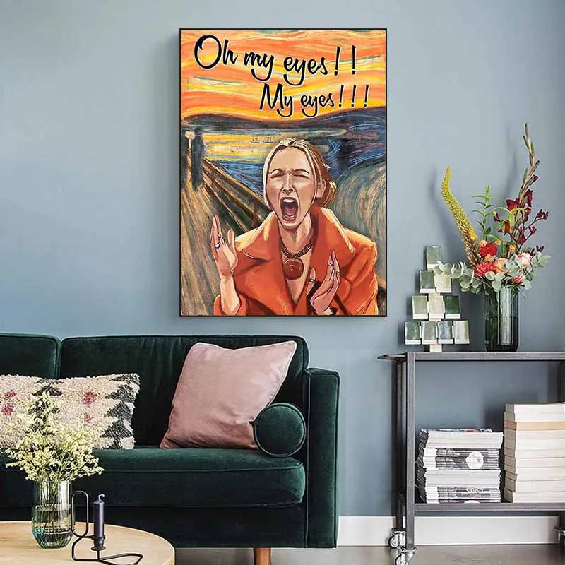 Funny Poster Canvas Painting Wall Art Prints for Living Room