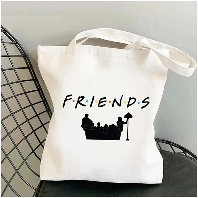 Shopping Bag Handbag Reusable Shopper Commuter Canvas One Shoulder