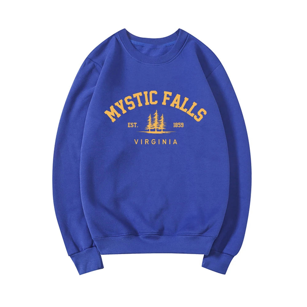 Unisex Long Sleeve Crewneck Pullovers Hoodies Casual Sweater