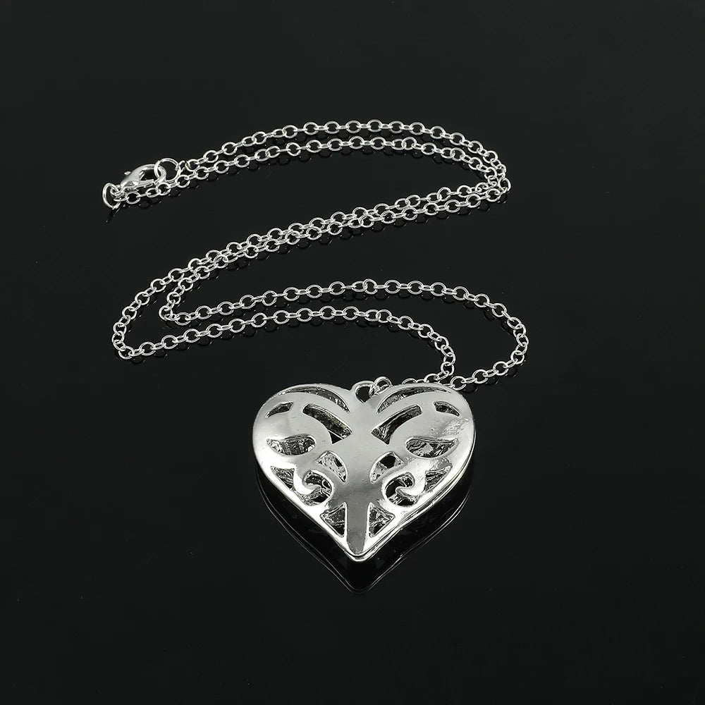 Heart Locket Real Vervain Fashion Pendant Jewelry