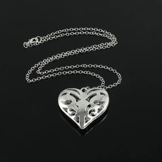 Heart Locket Real Vervain Fashion Pendant Jewelry