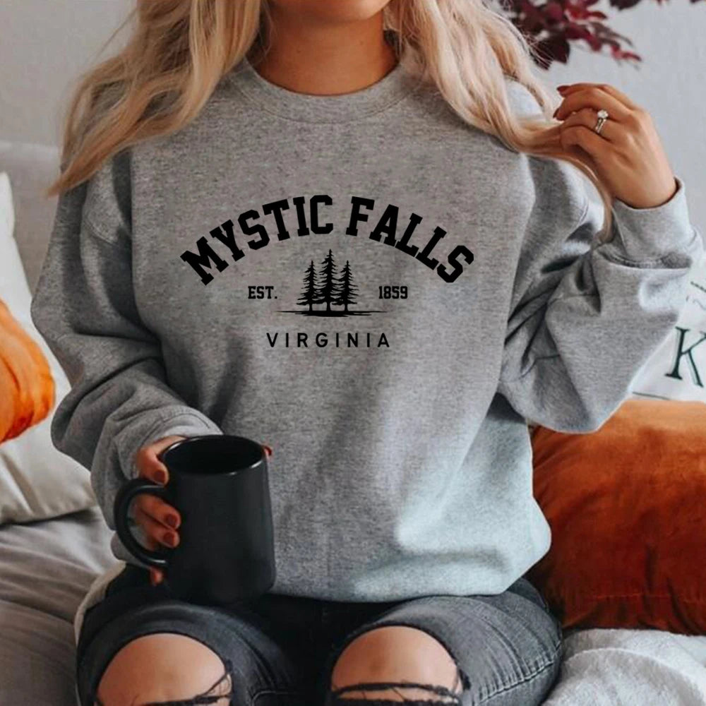 Unisex Long Sleeve Crewneck Pullovers Hoodies Casual Sweater