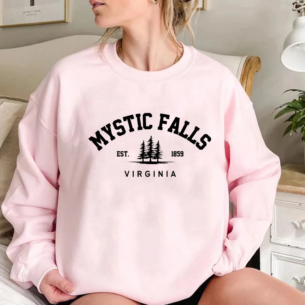 Unisex Long Sleeve Crewneck Pullovers Hoodies Casual Sweater