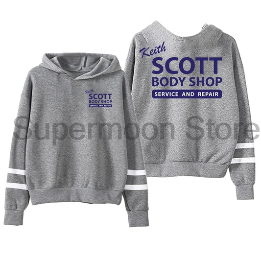 Pocketless Parallel Bars Sleeve Streetwear Men Women Hooded Sweatshirts