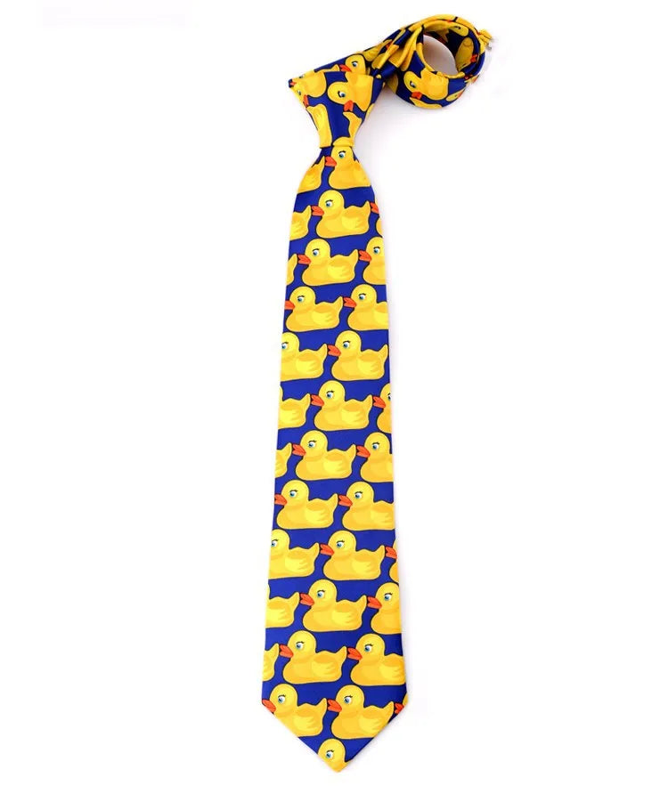 Yellow Rubber Duck Neck Tie