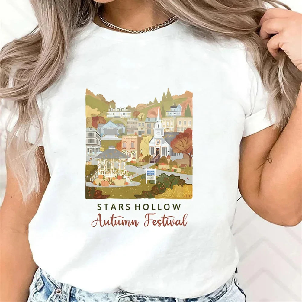 Top Female Graphic Casual Tee