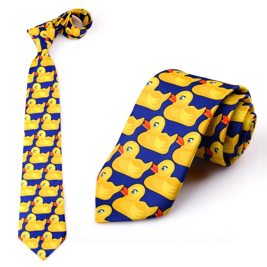 Yellow Rubber Duck Neck Tie