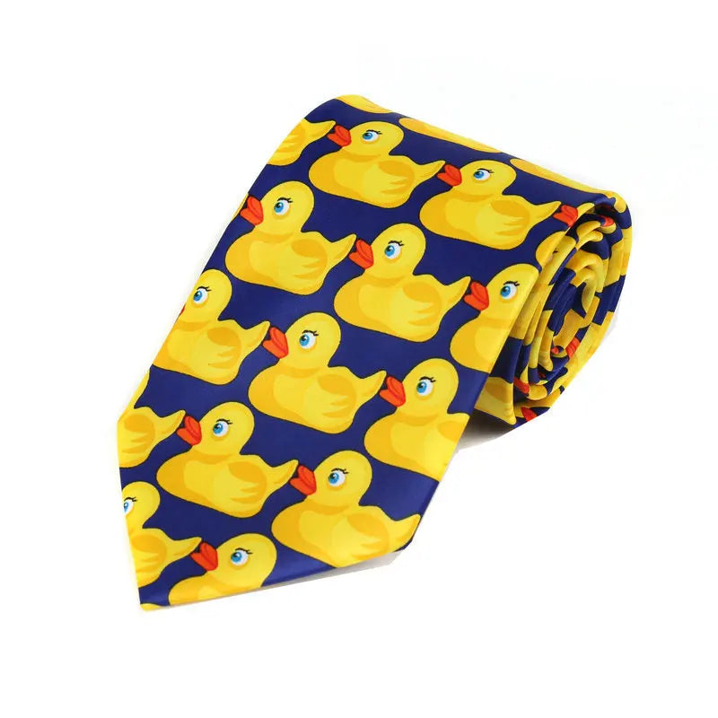 Yellow Rubber Duck Neck Tie