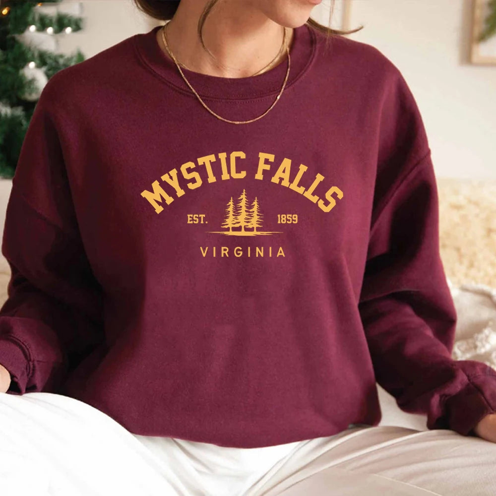 Unisex Long Sleeve Crewneck Pullovers Hoodies Casual Sweater