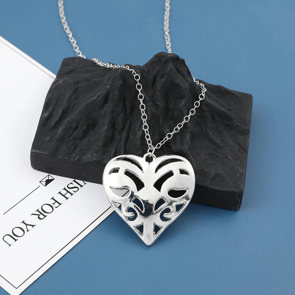 Heart Locket Real Vervain Fashion Pendant Jewelry
