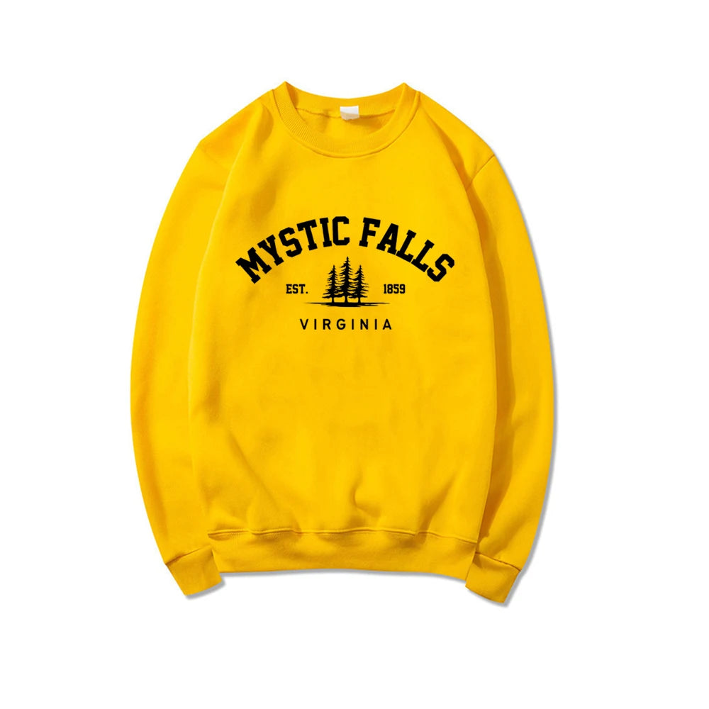 Unisex Long Sleeve Crewneck Pullovers Hoodies Casual Sweater