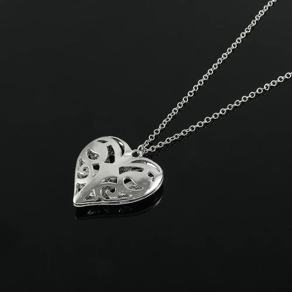 Heart Locket Real Vervain Fashion Pendant Jewelry