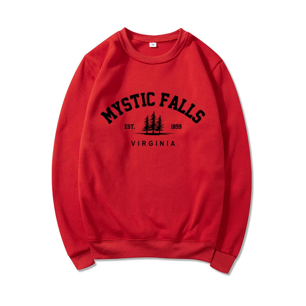 Unisex Long Sleeve Crewneck Pullovers Hoodies Casual Sweater