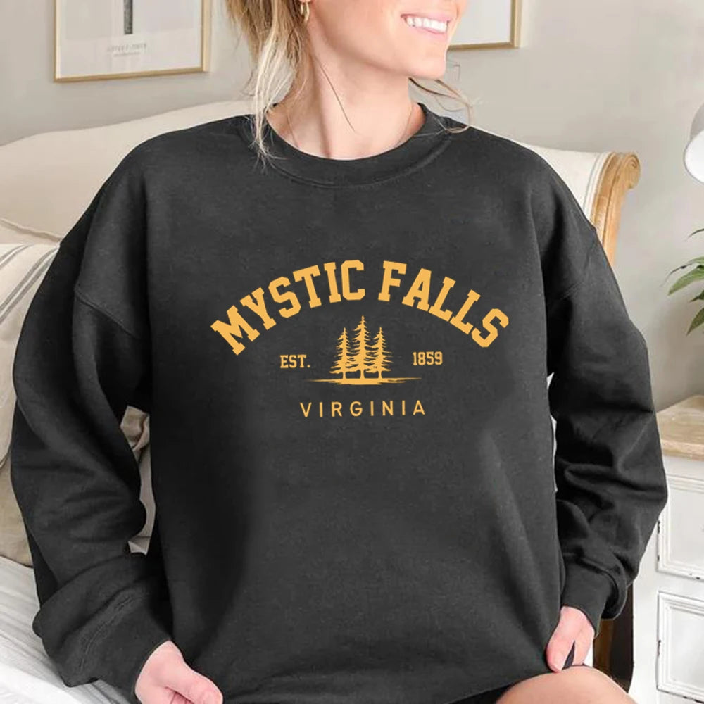 Unisex Long Sleeve Crewneck Pullovers Hoodies Casual Sweater