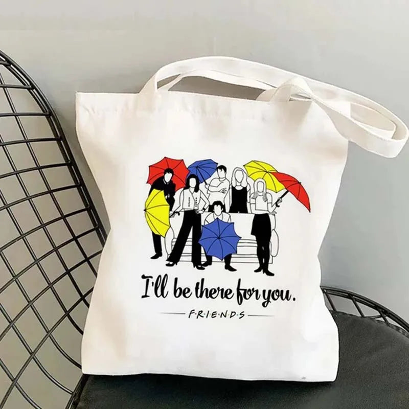 Shopping Bag Handbag Reusable Shopper Commuter Canvas One Shoulder