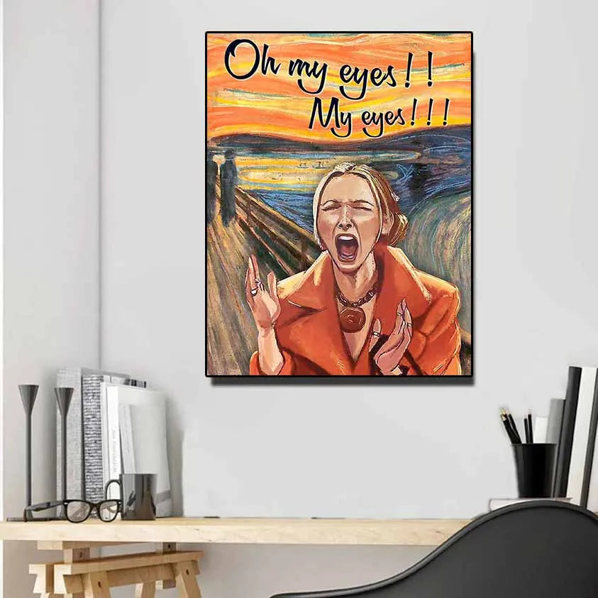 Funny Poster Canvas Painting Wall Art Prints for Living Room