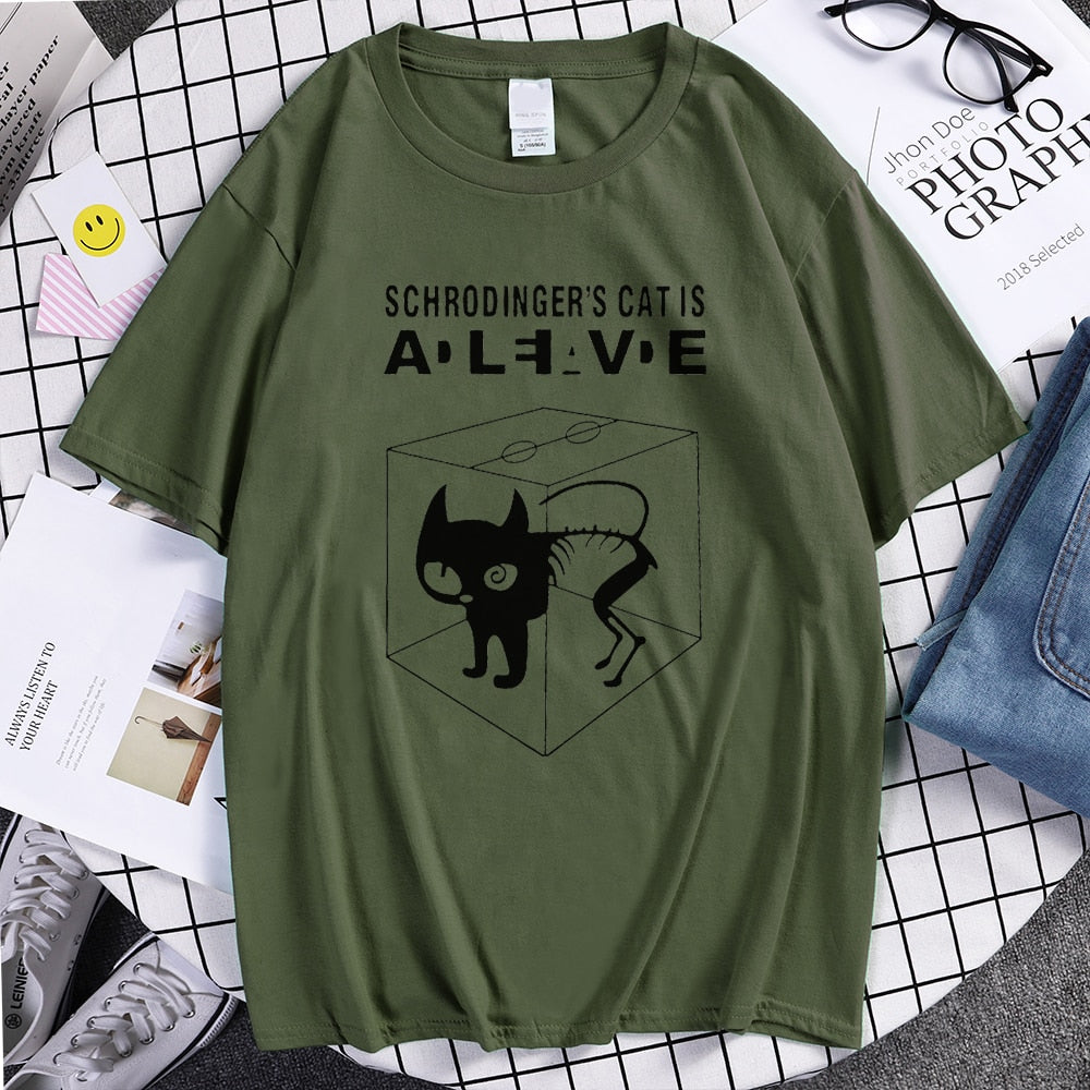 Schrodinger's Cat casual t shirt