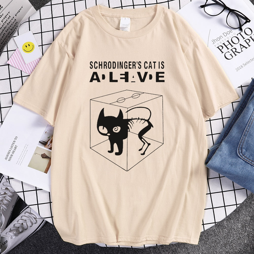 Schrodinger's Cat casual t shirt