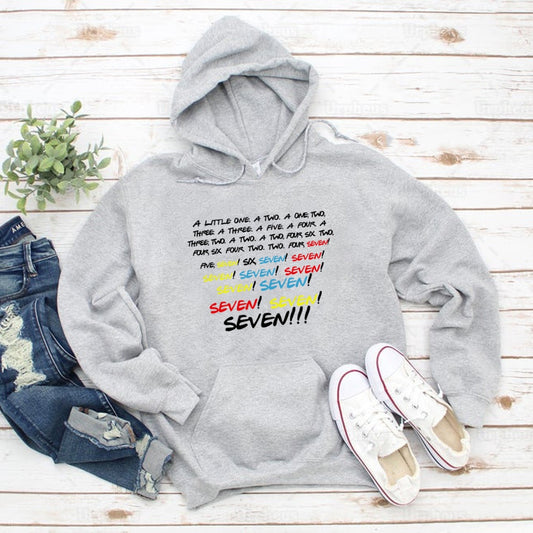 Monica Seven Print Sweatshirt Hoodies