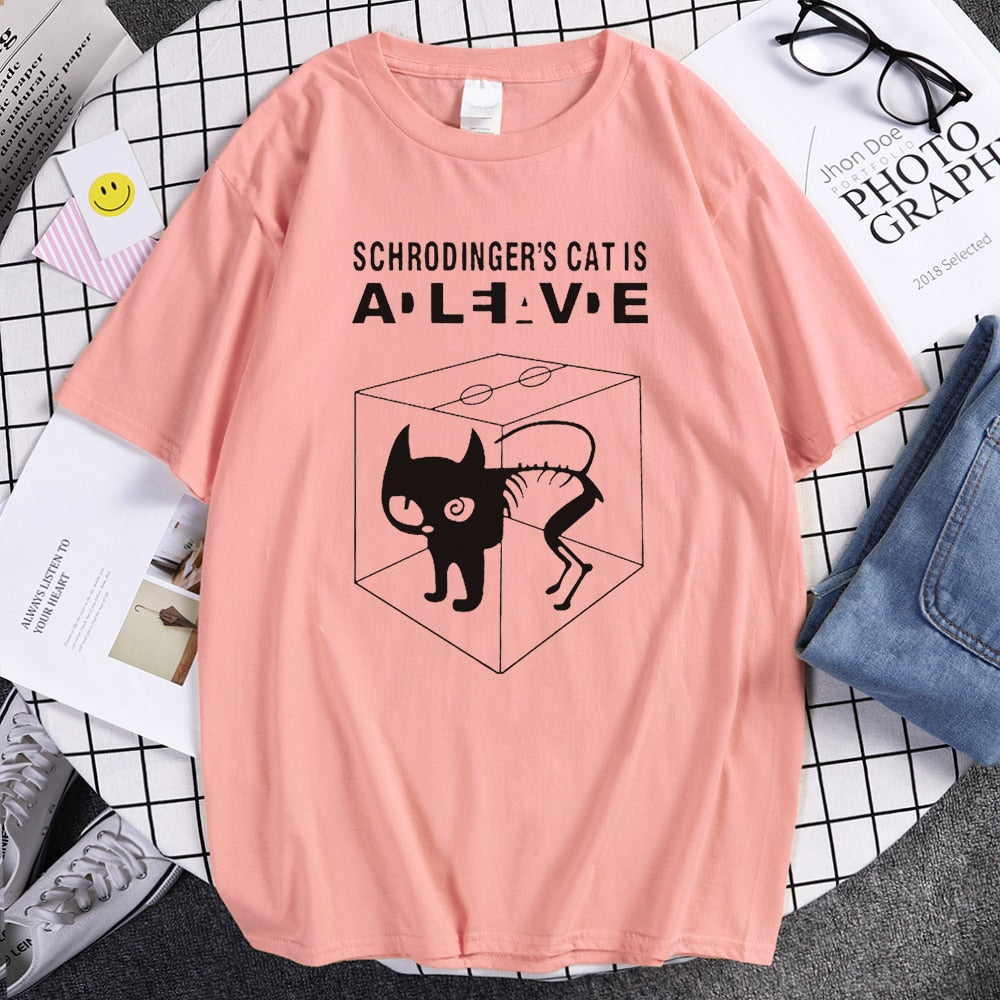 Schrodinger's Cat casual t shirt