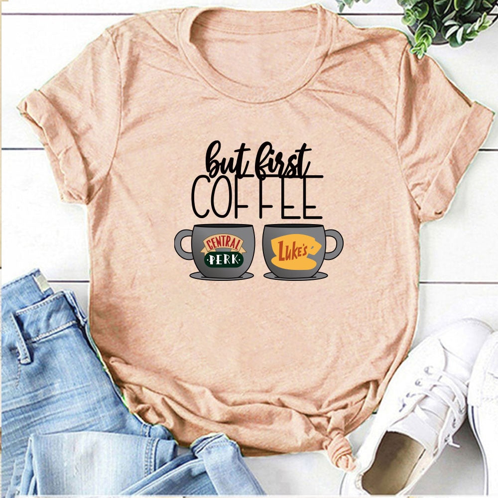 Coffee Printing Tshirt