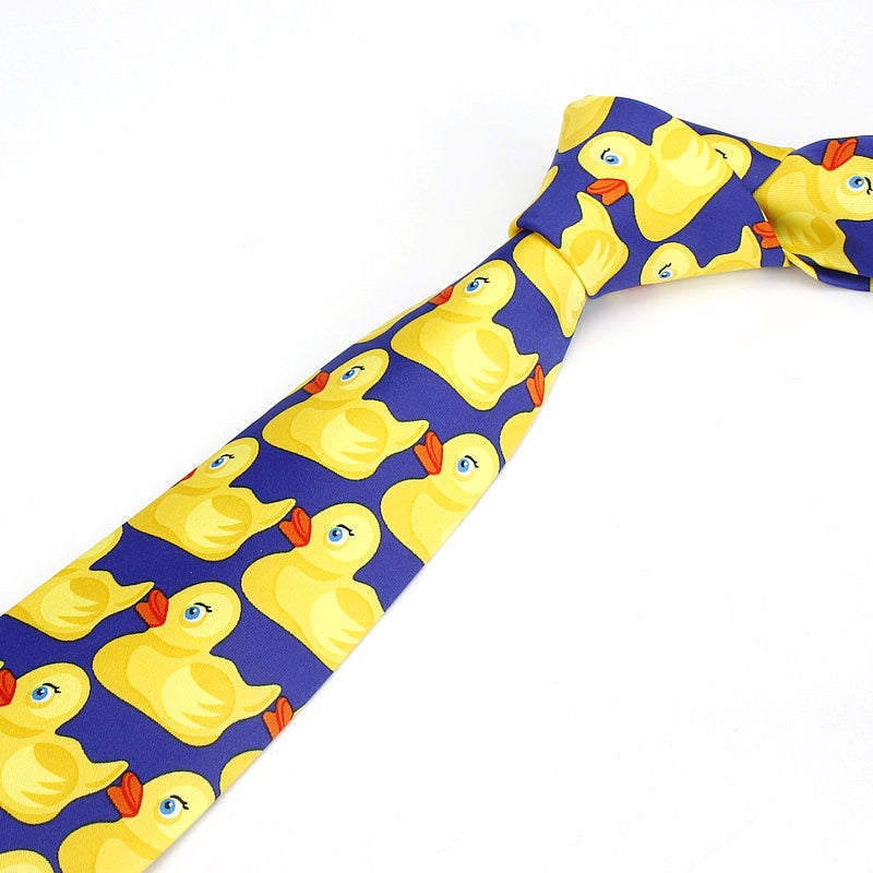 Ducky Tie Yellow Rubber Duck Necktie