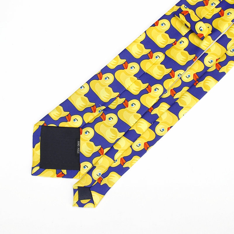Ducky Tie Yellow Rubber Duck Necktie