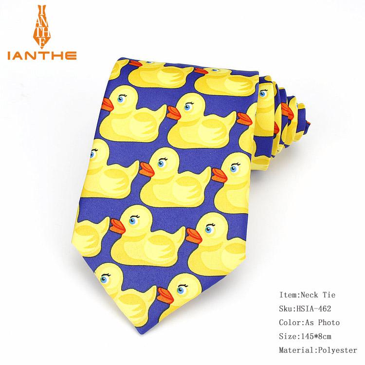 Ducky Tie Yellow Rubber Duck Necktie