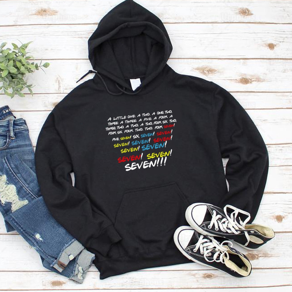 Monica Seven Print Sweatshirt Hoodies