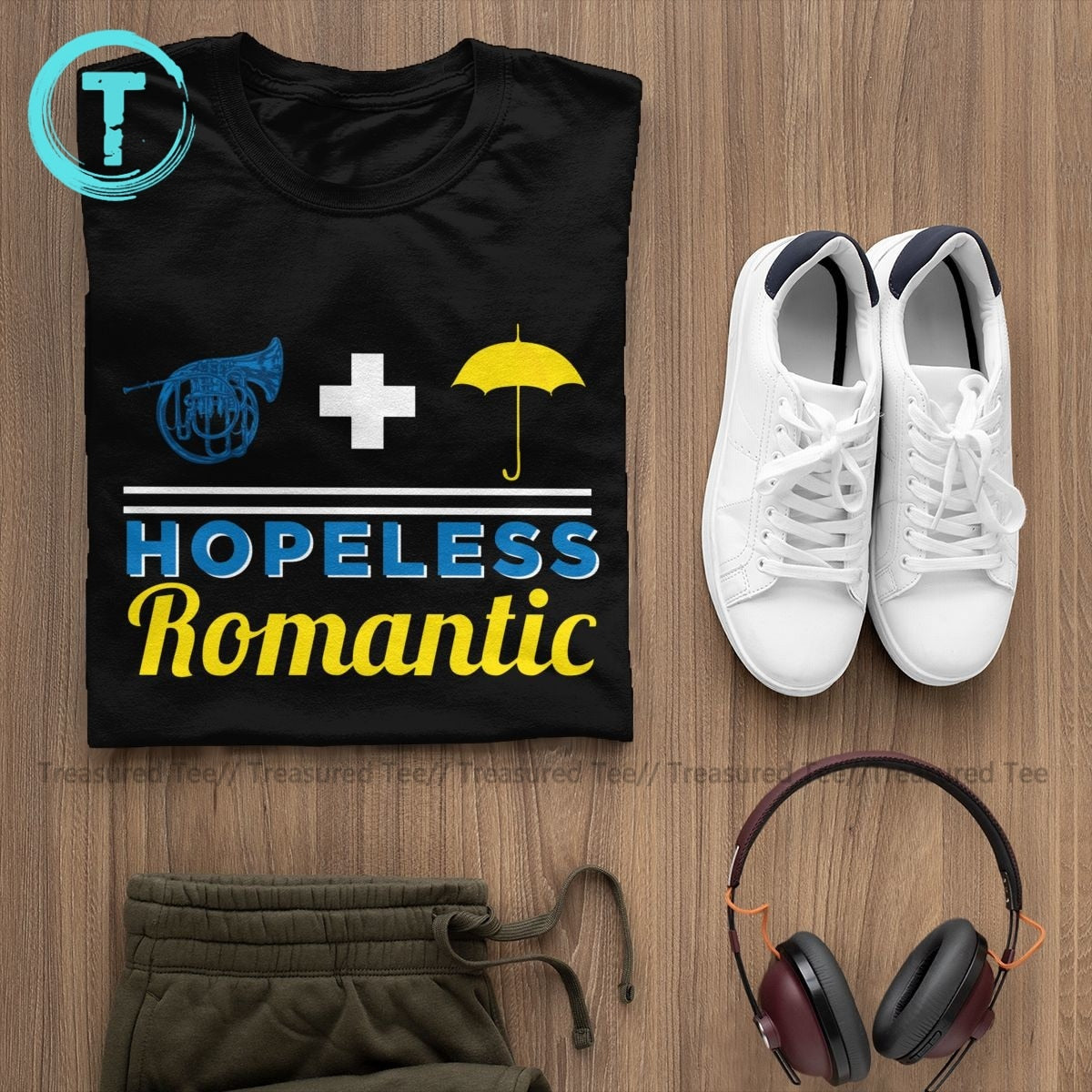 hopleless romantic Cute Cotton Short Sleeve T Shirt