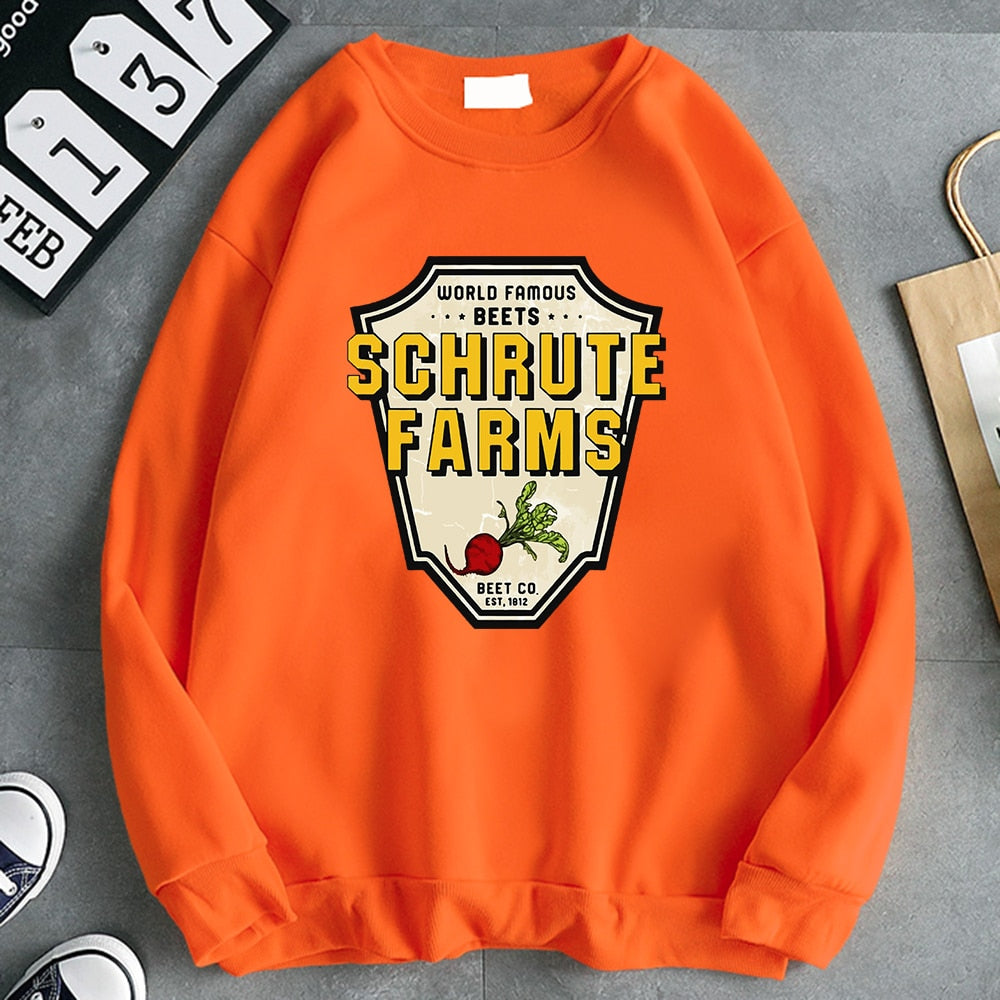 Hoodie Loose Vintage  Crewneck  Sweatshirt