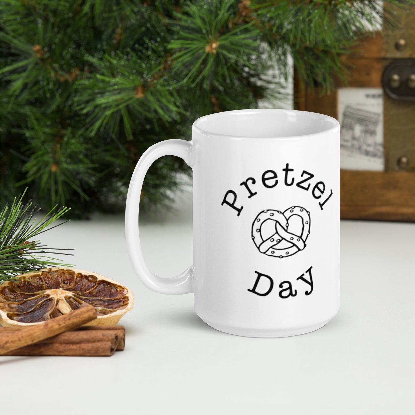 pretzel day mug