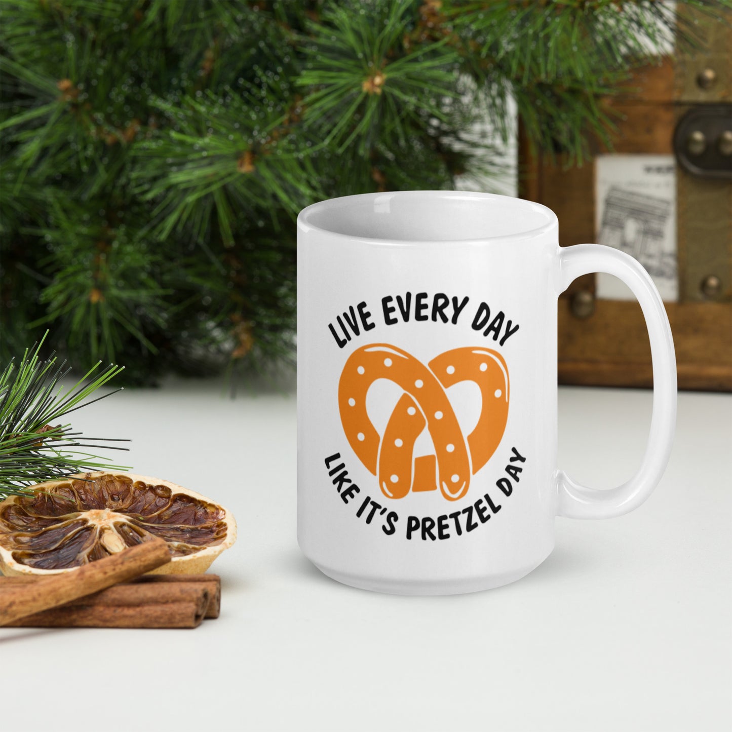 pretzel day mug